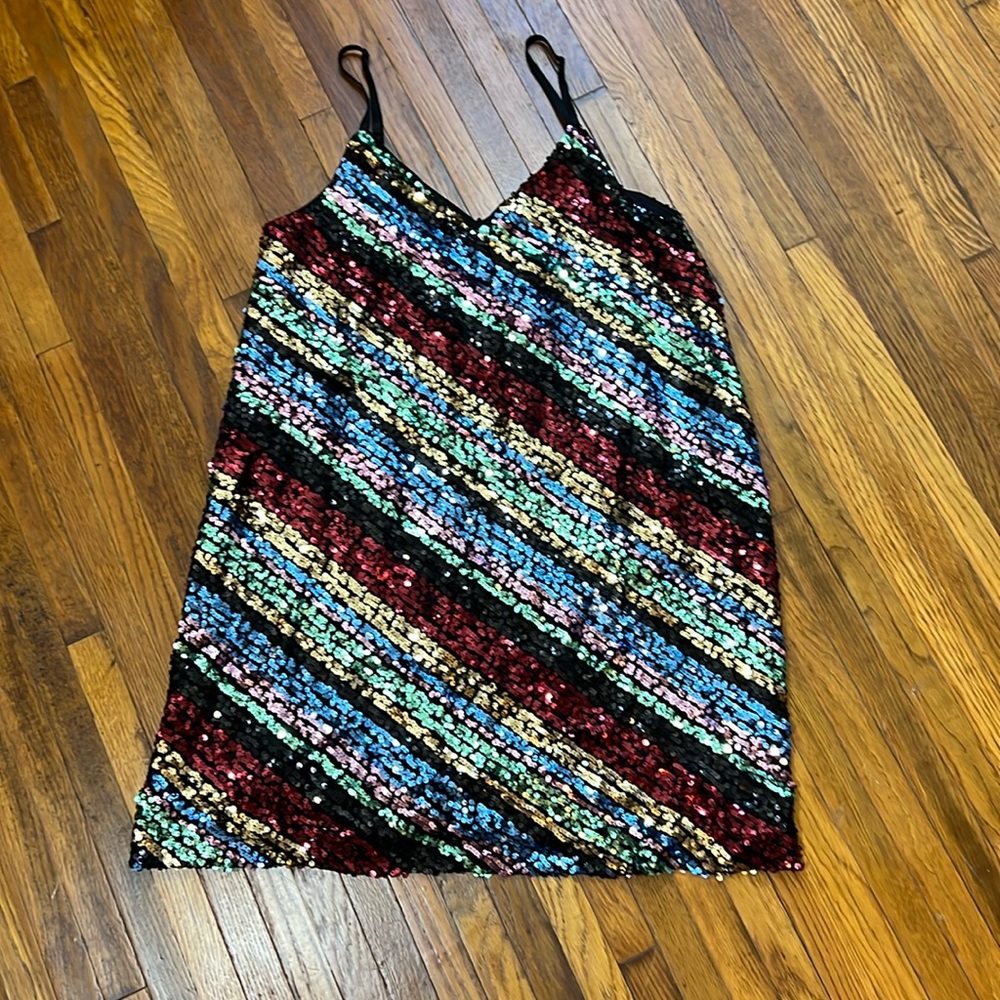 Free Press sequin strappy minidress - XL